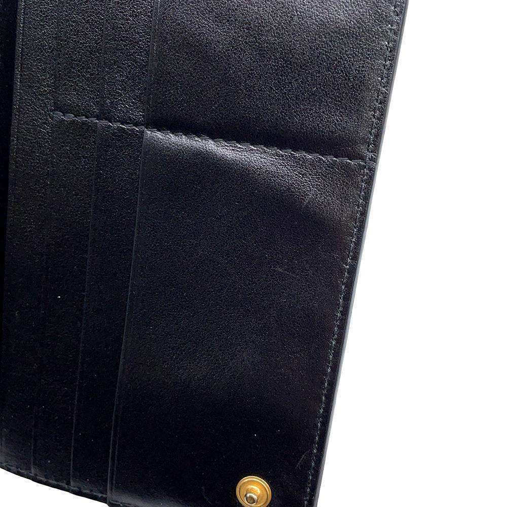 Bottega Veneta Long Wallet Intrecciato Leather Bifold Black - Picture 7 of 13